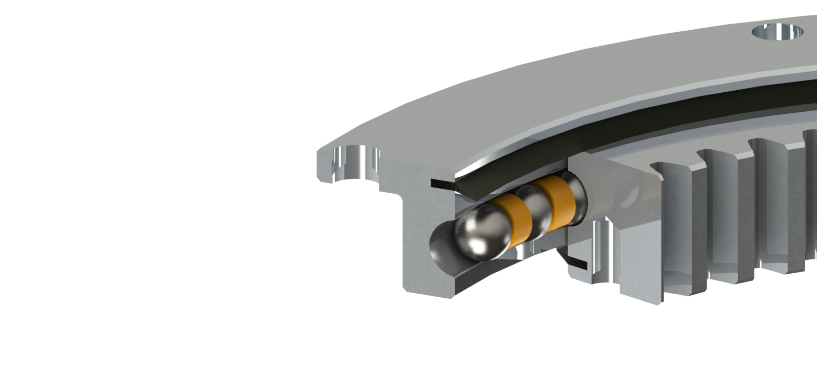 回轉支承發生瞬間斷裂是怎么回事